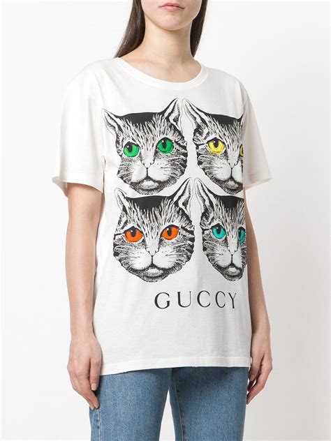 gucci cat tshirt|gucci tote with cat.